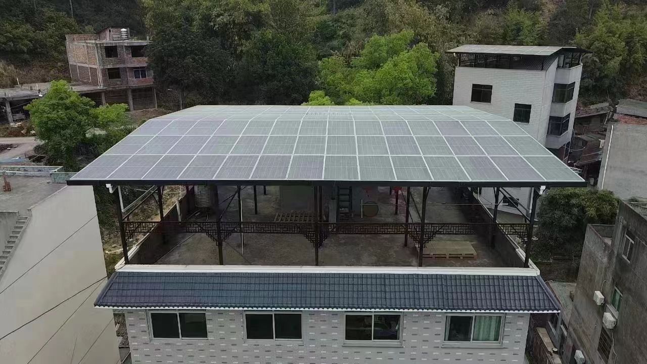 嘉峪关15kw+10kwh自建别墅家庭光伏储能系统